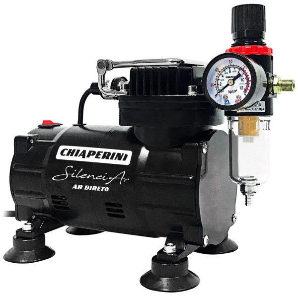 Motocompressor de Ar Direto Silenciar 150W 1/5HP 25PSI 220V CHIAPERINI-SILEN150