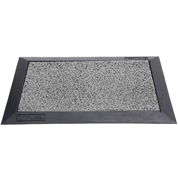 Tapete Sanitizante com Capacho Grafite 60x40cm RTM-2340