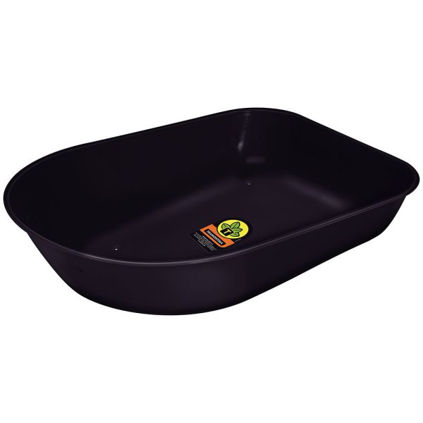 Caçamba Rasa em Plástico Preto 50 Litros para Carrinho de Mão TRAMONTINA-77720104