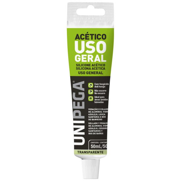 Silicone Acético Incolor 50ml UNIPEGA-05090333