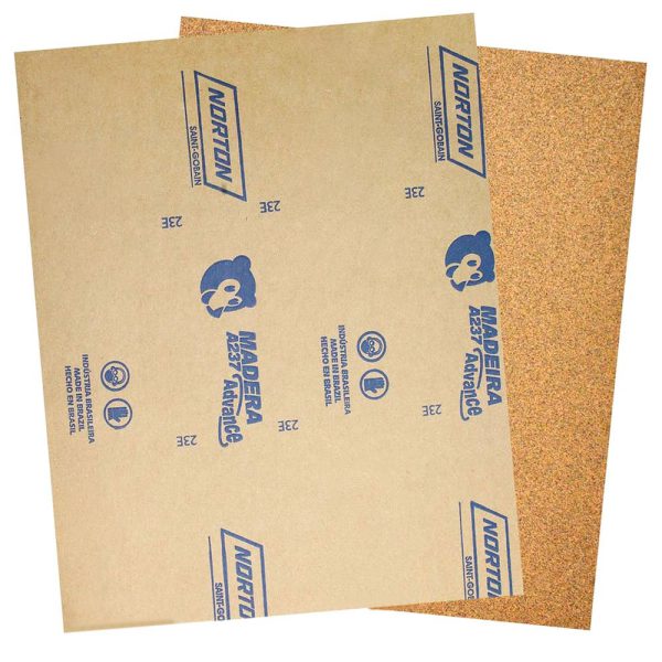 Lixa Massa para Madeira Grão 60 225x275mm com 50 Unidades NORTON-5539503041
