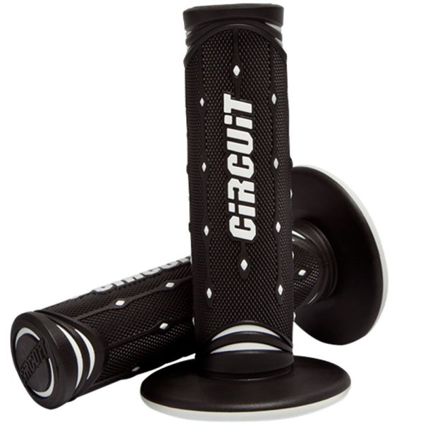 Manopla Júpiter Everyday Preto e Branco para Motos CIRCUIT EQUIPMENT-MA056-212