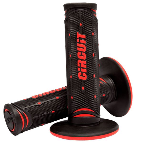 Manopla Júpiter Everyday Preto e Vermelho para Motos CIRCUIT EQUIPMENT-MA056-215