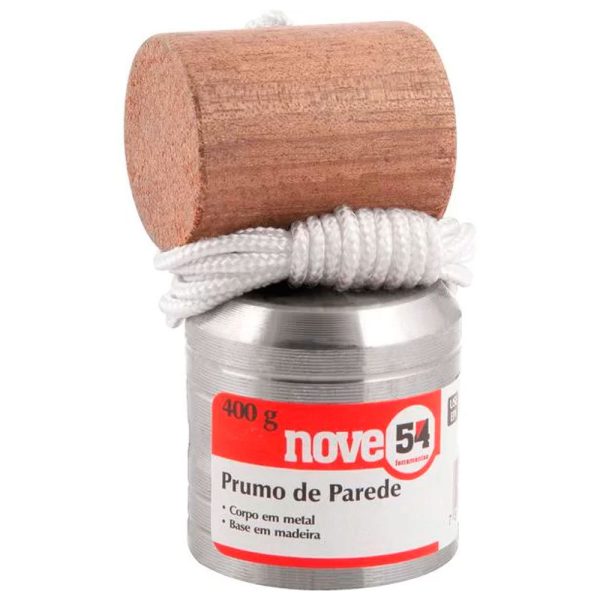 Prumo de Metal para Parede 400g NOVE54-3321400400