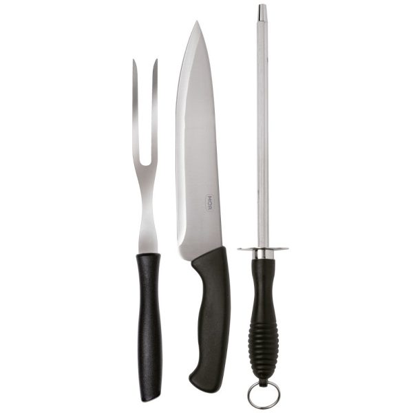 Kit Assador com 3 Peças 8 Pol. para Churrasco MOR-003338