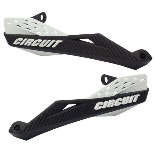 Protetor de Mão Fênix Carbon II Preto e Branco para Motos CIRCUIT EQUIPMENT-PM080-212