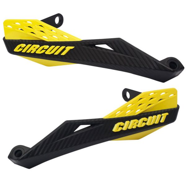 Protetor de Mão Fênix Carbon II Taper Preto e Amarelo para Motos CIRCUIT EQUIPMENT-PM081-216