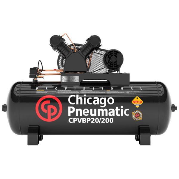 Compressor de Ar Pistão 5HP 20 Pés 200L 220/380V - Trifásico CHICAGO-8969010009