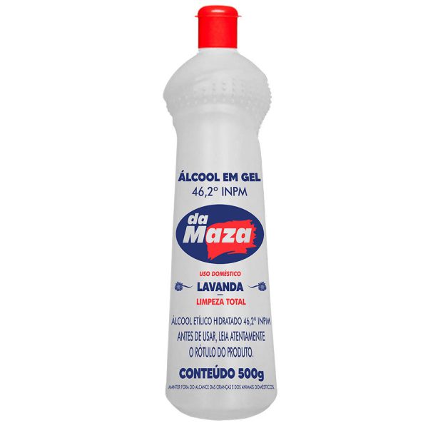 Álcool em Gel 46,2 INPM Lavanda 500mg MAZA-27082