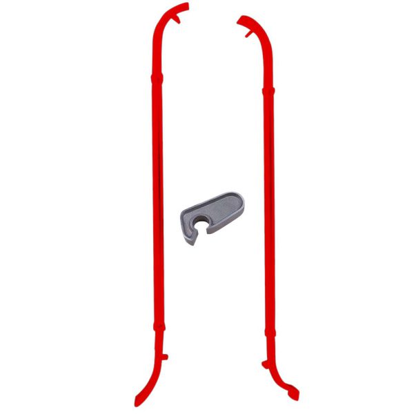 Conjunto Espátulas Truck Vermelha para Montar e Desmontar Pneus sem Câmara FORTG-CAR-0233