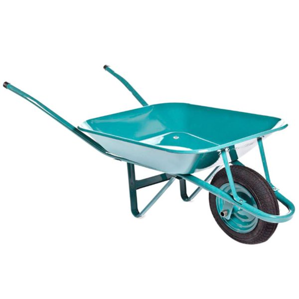 Carrinho de Mão Quadrado Azul 60 Litros Pneu Câmara 325.8 com Bucha METALPAMA-10116