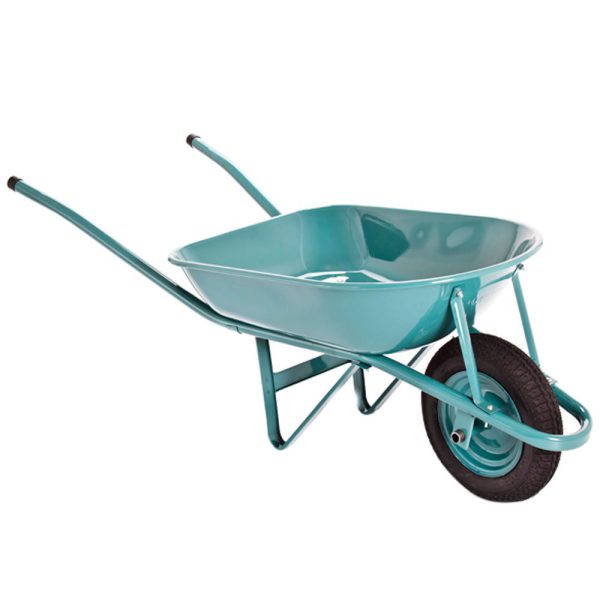 Carrinho de Mão Redondo Azul 60 Litros Pneu Câmara 325.8 com Bucha METALPAMA-10146