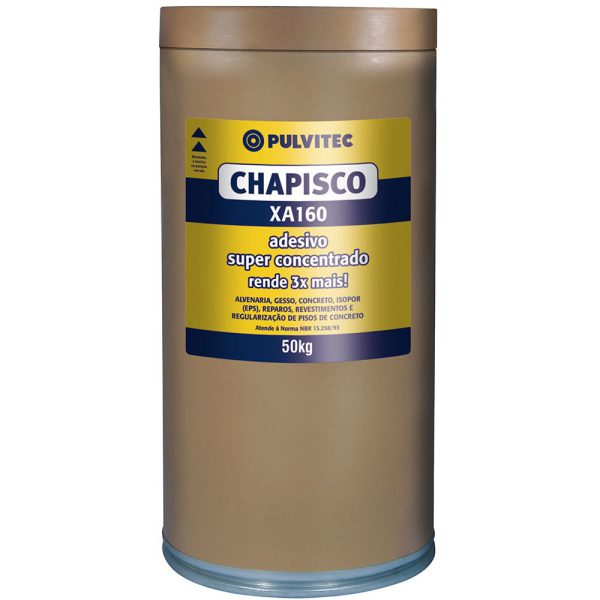 Adesivo Chapisco PVA 160 para Argamassa 50kg PULVITEC-XA160