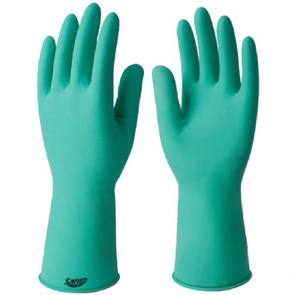 Par de Luvas de Látex SOFT Forrada 31cm Tamanho G Verde SANRO-283830302