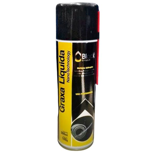 Graxa Liquida Adesiva Aerosol com 300ml BLACK BRASIL-300.002.003