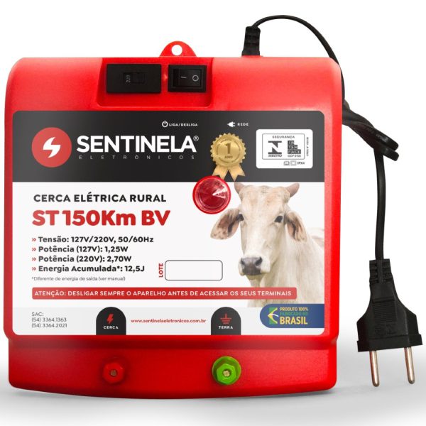 Eletrificador de Cerca ST150KM 12,5J Bivolt SENTINELA-2010