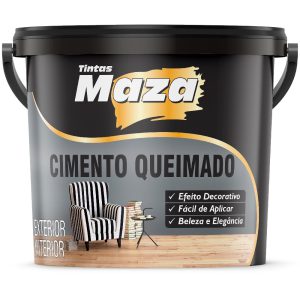 Revestimento Cimento Queimado Cor Original Balde 25kg MAZA-24715