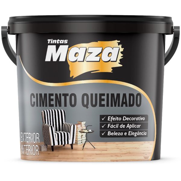 Revestimento Cimento Queimado Cor Original Balde 25kg MAZA-24715