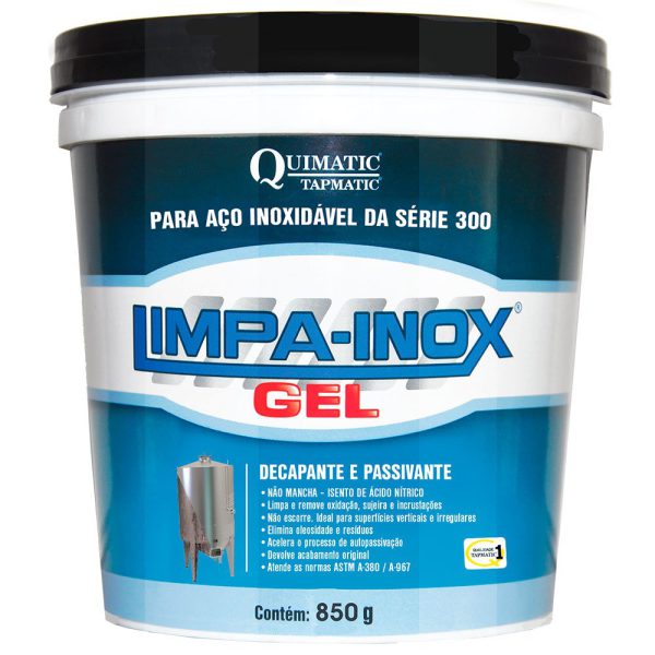 Limpa Inox em Gel 850g QUIMATIC-LG2