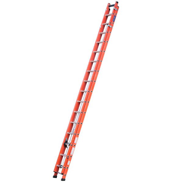 Escada Extensível Vazada Laranja com 29 Degraus Úteis 5.15x9m COGUMELO-EFV-29