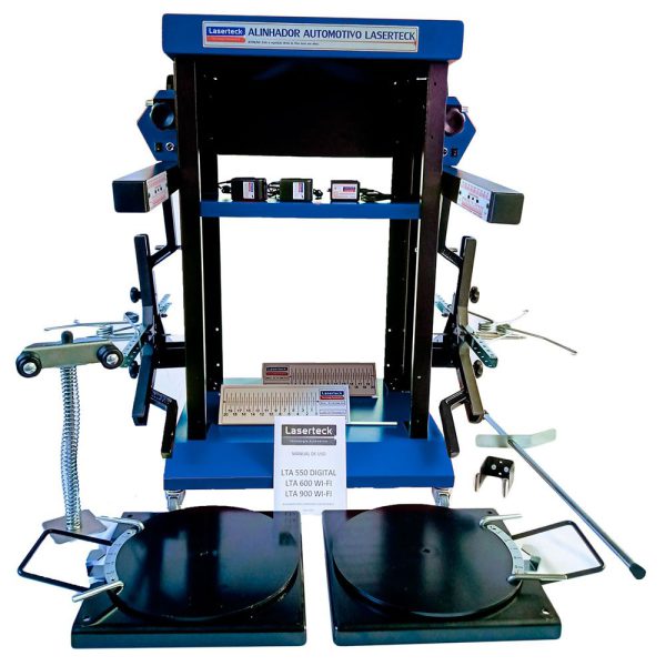 Alinhador Digital 2 Cabeças com Rack Azul LTA 550 LASERTECK-LTA-550/2-AZ