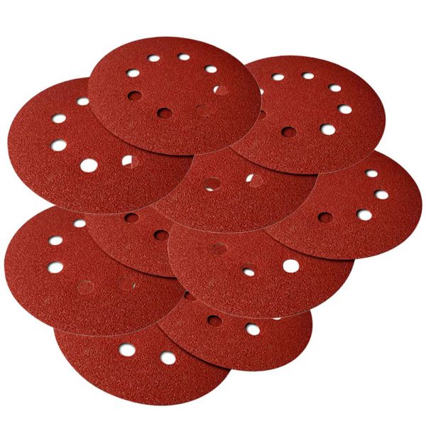 Kit Disco de Lixa 180mm Grão 80 com 10 Peças WBR-909211