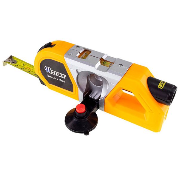 Nível a Laser com Trena 3 Metros WESTERN-HL-602