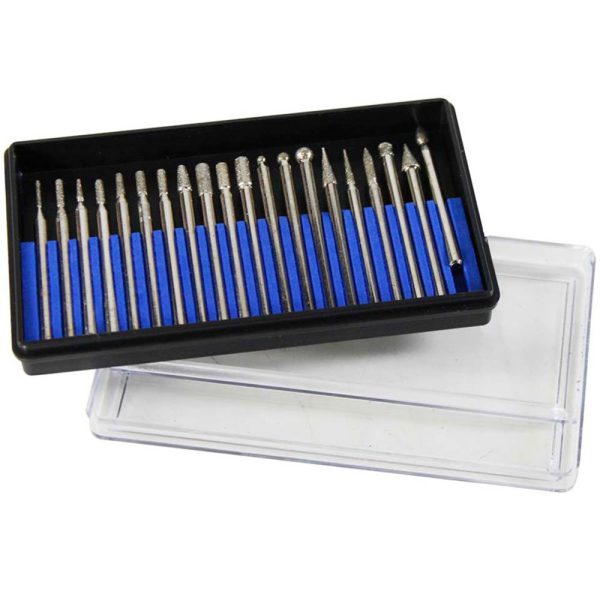 Pontas Diamantadas para Retífica com Estojo 20 Unidades WESTERN-W-20P