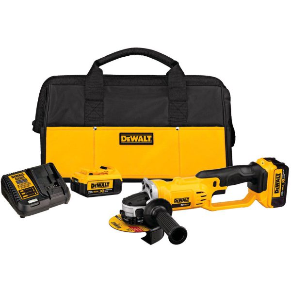 Esmerilhadeira 5 Pol. a Bateria 20V Lítio 4,0 Ah 220V com 2 Baterias DEWALT-DCG412M2