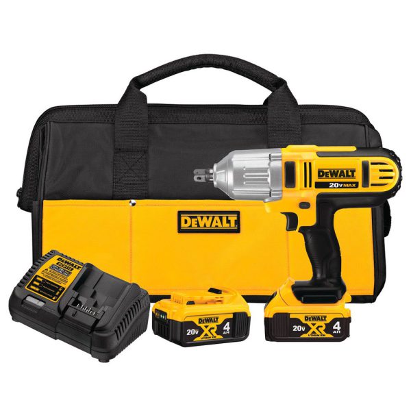 Chave de Impacto 1/2 Pol. 20V Max Íon-Lítio com 2 Bat. 4,0 Ah Maleta e Carregador 110V DEWALT-DCF889M2
