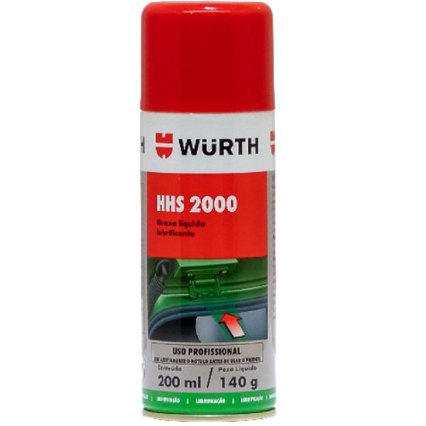 Graxa Líquida HHS 2000 200ml Resistente a Altas Temperaturas WURTH-8931061