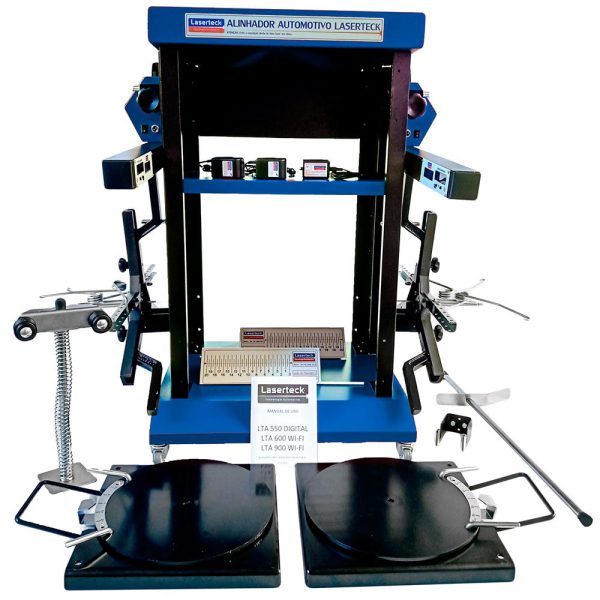 Alinhador Digital 2 Cabeças com Rack Azul LTA 900 LASERTECK-LTA-900/2-AZ