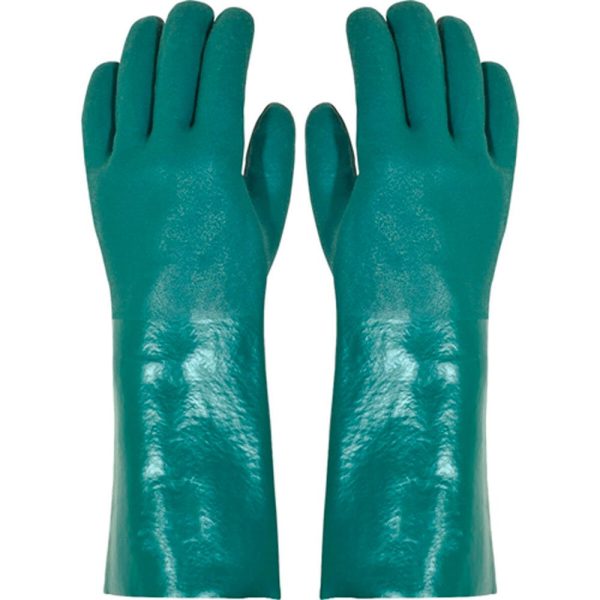 Par de Luva PVC 35cm com Palma Áspera PLASTCOR-700.01688