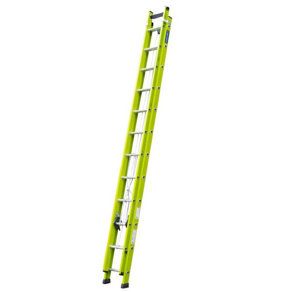 Escada Extensível Vazada Verde 6.75m com 21 Degraus COGUMELO-EFV-21G