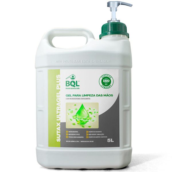 Gel de Limpeza para Mãos Sutax Ultra Gel Plus 5L BIOLUB-5578
