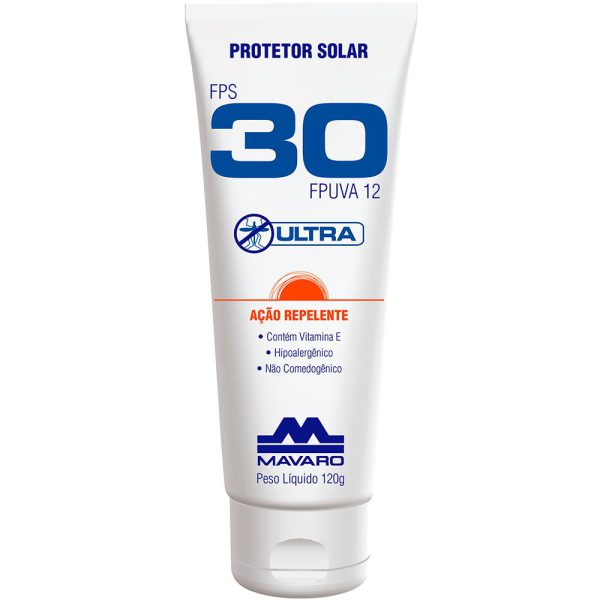 Protetor Solar Ultra FPS30 com Repelente 120g MAVARO-A215