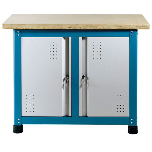 Bancada Multiuso Desmontável com Tampo Compensado Pinus de 40mm com 2 Portas MARCON-BM-X