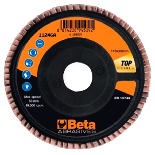 Disco Abrasivo de Corte 11246A 115mm em Cerâmica com Suporte de Plástico BETA-112460004