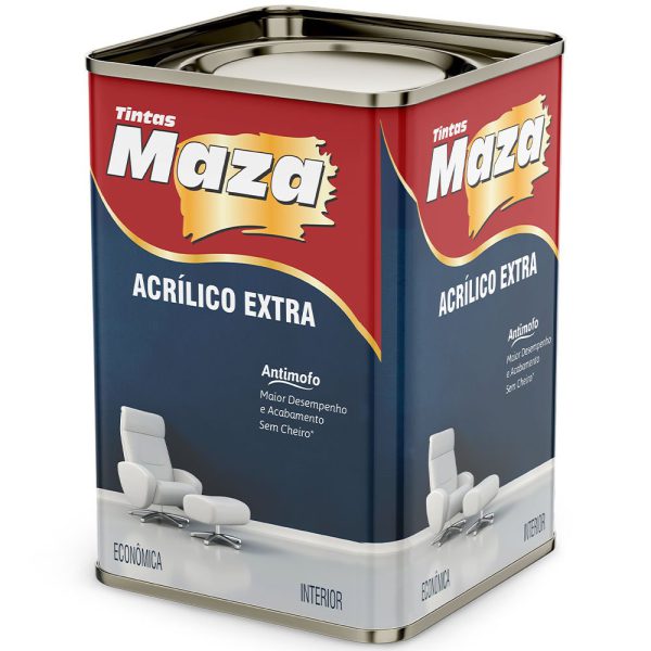 Tinta Acrílica Extra Cromio Fosco 18L MAZA-28371