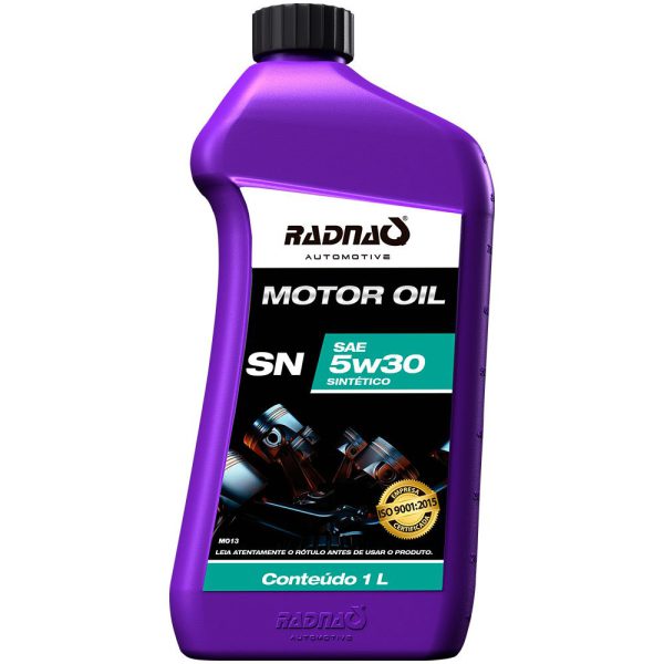 Óleo Lubrificante Sintético 5W30 SN 1L RADNAQ-MO13-01