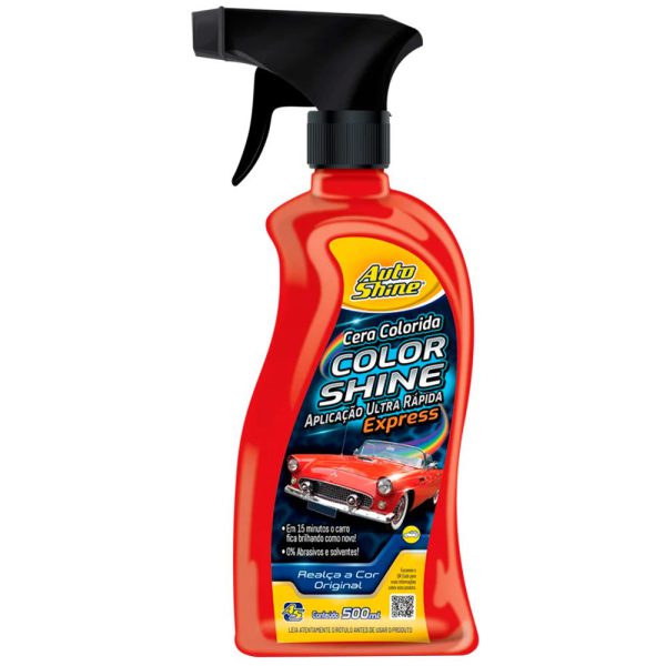Cera Liquida Colorida Express Vermelho 500ml AUTO SHINE-AS12543-500ML