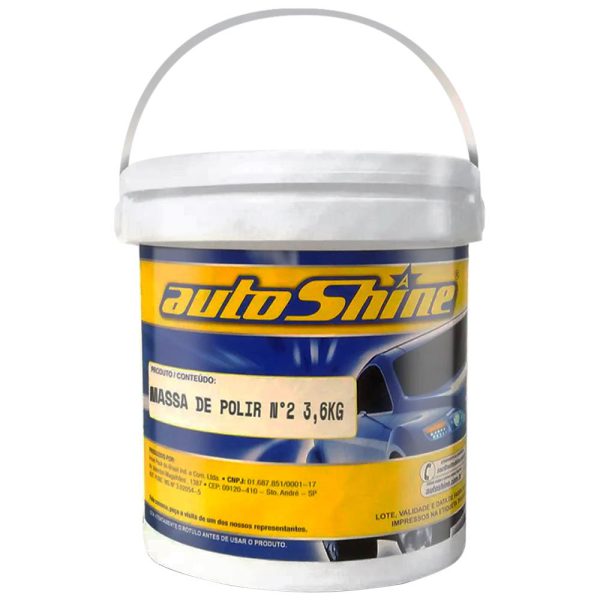 Massa de Polir N2 Base Agua 3,6Kg AUTO SHINE-AS18005-3.6KGS