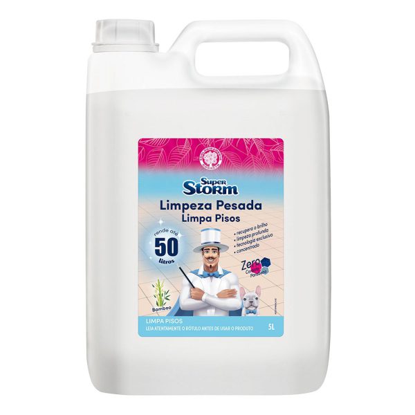 Super Storm Limpeza Pesada para Pisos Bamboo 5L PULVITEC-FM046