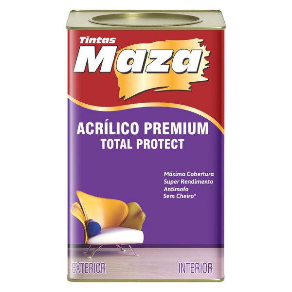 Tinta Acrílica Premium Cinza Elefante Fosco 18L MAZA-26449