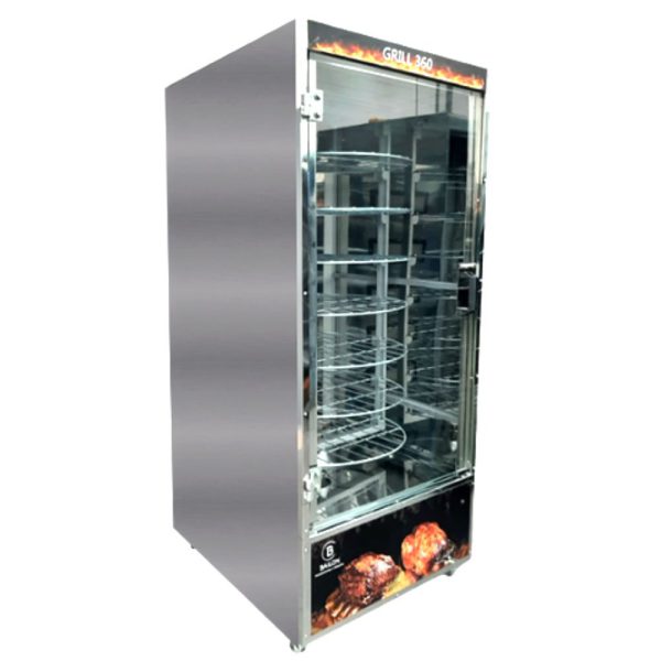 Maquina de Assar Frangos 120Kg Sirius Grill 360 Graus Bivolt 325W BAILON-220004