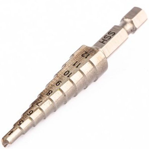 Broca Escalonada 4 a 12mm com Haste Hexagonal GROSS-7236055