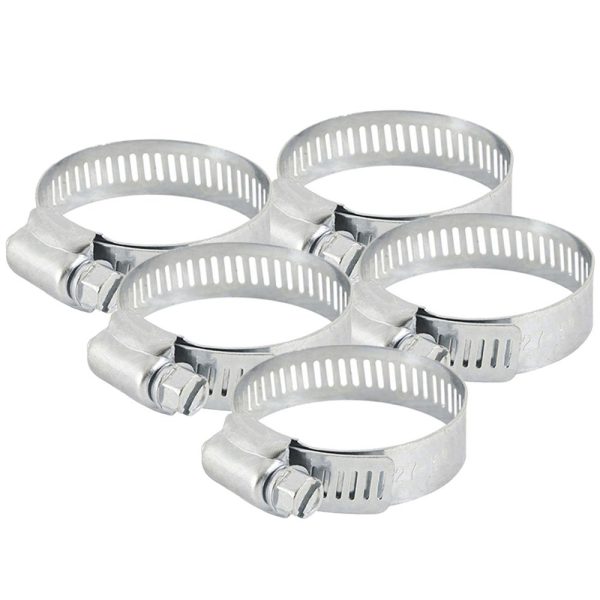 Abraçadeira de Aço Galvanizado Rosca Sem Fim de 18-25mm com 5 Unidades SPARTA-5400855