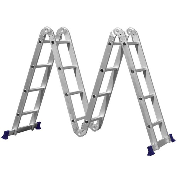 Escada Multifuncional até 150Kg com Plataforma 4x4 16 Degraus MOR-5224