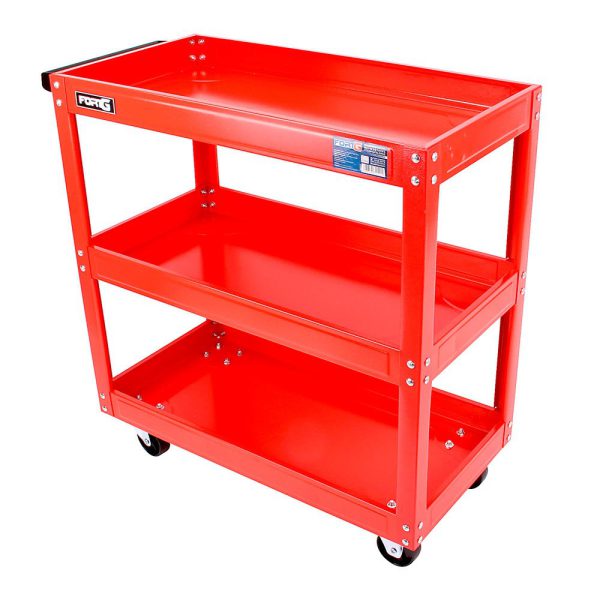 Carrinho para Ferramentas Aberto 03 Prateleiras Vermelho FORTGPRO-FG6000S