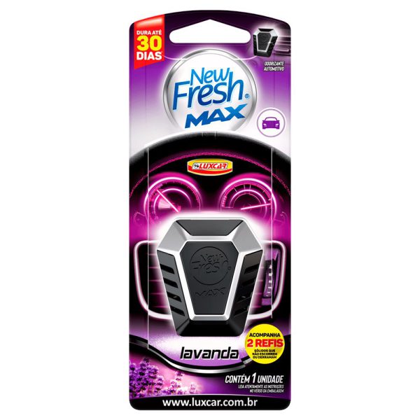 Refil Sólido de Odorizante New Fresh Max Lavanda LUXCAR-5041